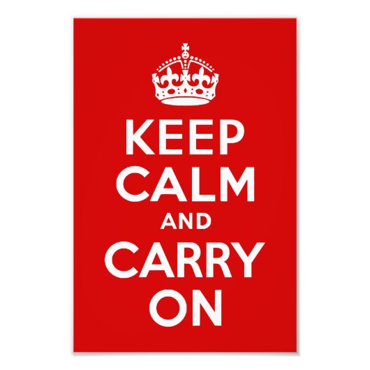 Keep Calm and Carry On写真 フォトプリント (正面)