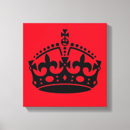 Keep Calm and Carry On冠 キャンバスプリント