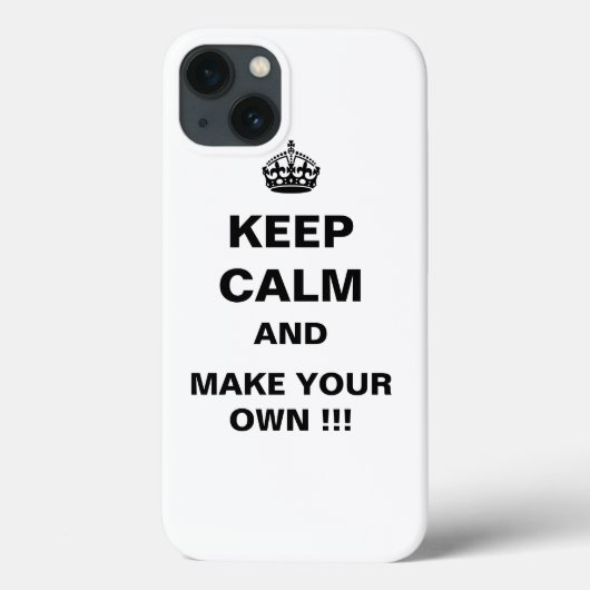 Keep Calm and Carry On冠 Case-Mate iPhoneケース (裏面)