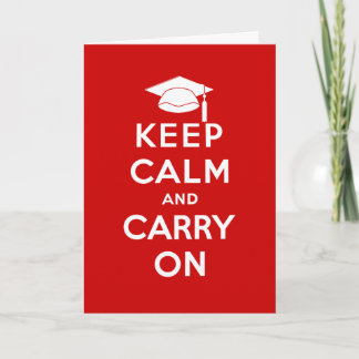 Keep Calm and Carry On卒業祝い カード