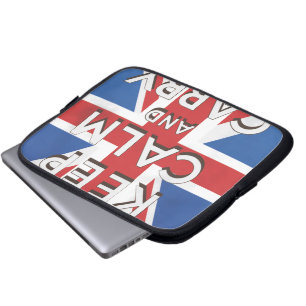 Keep Calm and Carry On国旗 ラップトップスリーブ