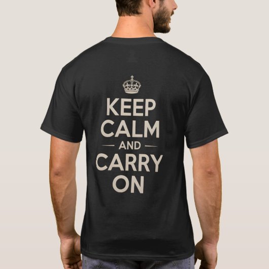 Keep Calm and Carry On引用文 Tシャツ (裏面)