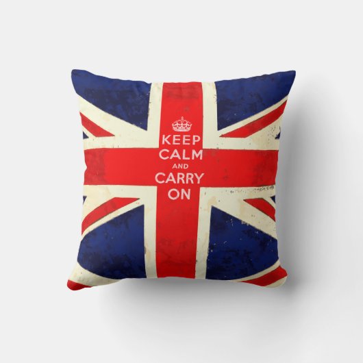 Keep Calm and Carry On感動的引用文 クッション (裏面)