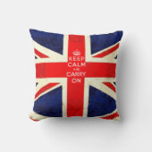 Keep Calm and Carry On感動的引用文 クッション (正面)