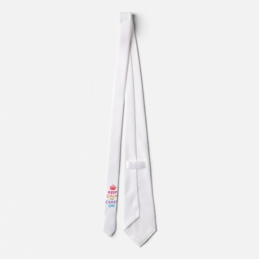 KEEP CALM AND CARRY ON数々の色の ネクタイ (裏面)