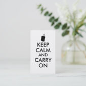 Keep Calm and Carry On旅行カスタム 名刺 (スタンド正面)