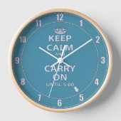 Keep Calm and Carry On時計 壁時計 (正面)