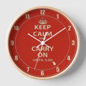 Keep Calm and Carry On時計 壁時計 (正面)