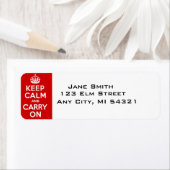 Keep Calm and Carry On最高の価格 ラベル (インサイチュ)