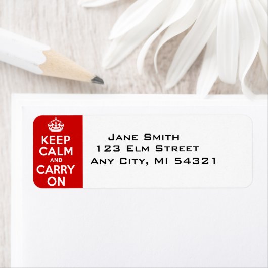 Keep Calm and Carry On最高の価格 ラベル (インサイチュ)