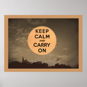 Keep Calm and Carry On月 ポスター