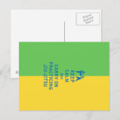 Keep Calm and Carry On柔術 ポストカード (正面/裏面)