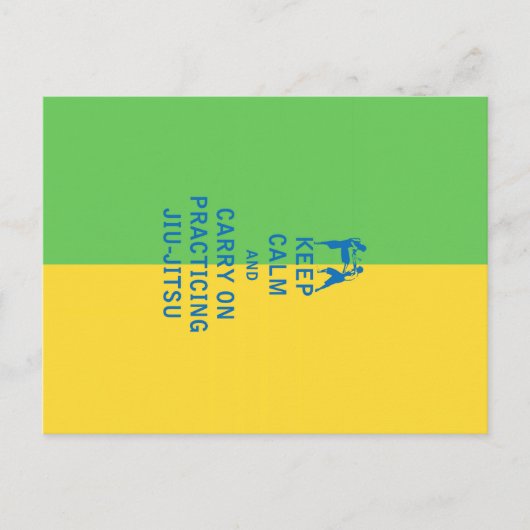 Keep Calm and Carry On柔術 ポストカード (正面)