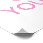 Keep Calm and Carry On独自の |ピンク ポスター (角)