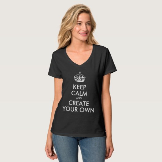 Keep Calm and Carry On独自の Tシャツ