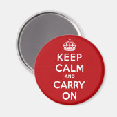 Keep Calm and Carry On磁石 マグネット (正面/裏面)