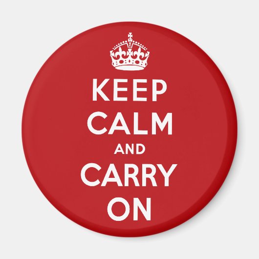 Keep Calm and Carry On磁石 マグネット (正面)