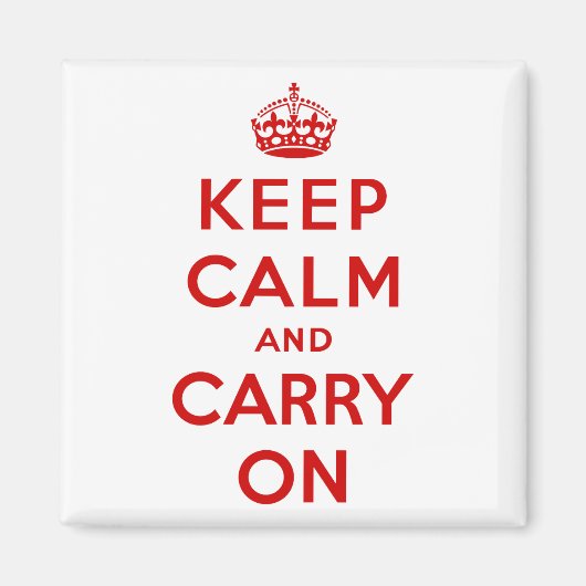 Keep Calm and Carry On磁石 マグネット (正面)