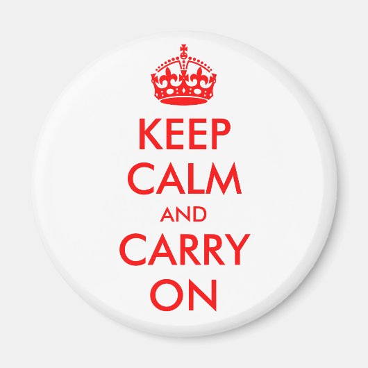 Keep Calm and Carry On磁石 マグネット (正面)
