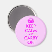 Keep Calm and Carry On磁石 マグネット (正面/裏面)