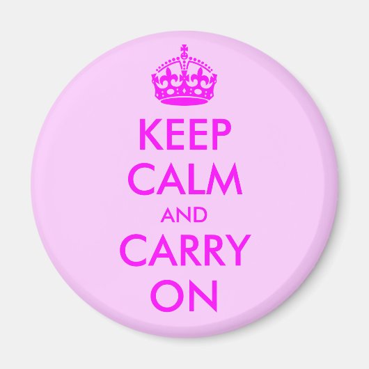 Keep Calm and Carry On磁石 マグネット (正面)