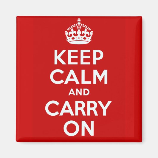 Keep Calm and Carry On磁石 マグネット (正面)