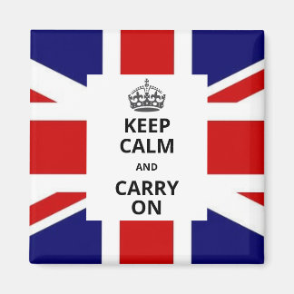 Keep Calm and Carry On磁石。英国連合ジャック マグネット