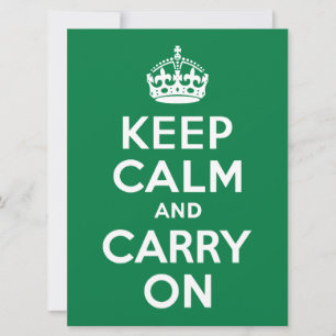 Keep Calm and Carry On緑