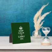 KEEP CALM AND CARRY ON緑 フォトプラーク (インサイチュ)