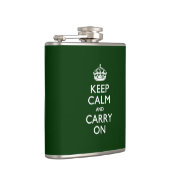 KEEP CALM AND CARRY ON緑 フラスク (右)