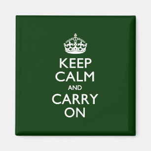 KEEP CALM AND CARRY ON緑 マグネット