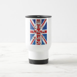 Keep Calm and Carry On英国旗 トラベルマグ