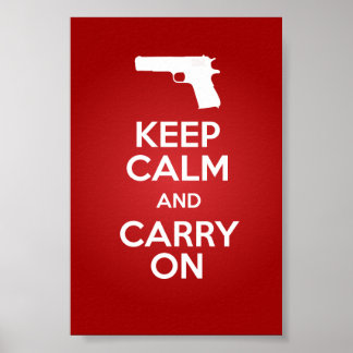 Keep Calm and Carry On銃器1911A1ポスター ポスター