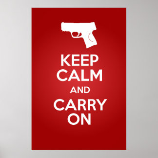 Keep Calm and Carry On銃器M&P9cポスター ポスター