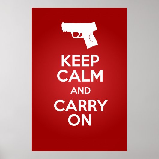 Keep Calm and Carry On銃器M&P9cポスター ポスター (正面)