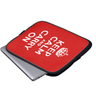 Keep Calm and Carry On電子スリーブ ラップトップスリーブ