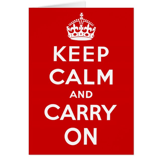 Keep Calm and Carry On (正面)