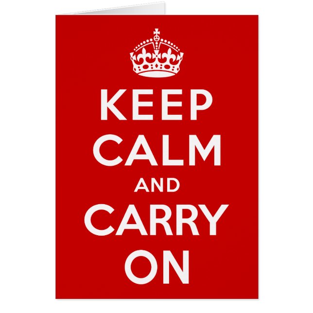 Keep Calm and Carry On (正面)