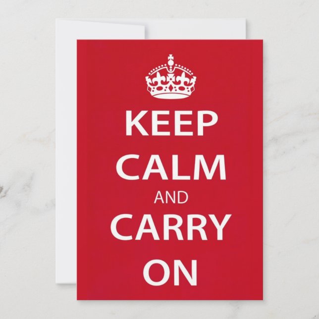 Keep Calm and Carry On (正面)
