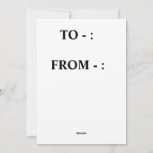 「Keep Calm and Carry On-やる気を起こさせるはがき」 シーズンカード (裏面)