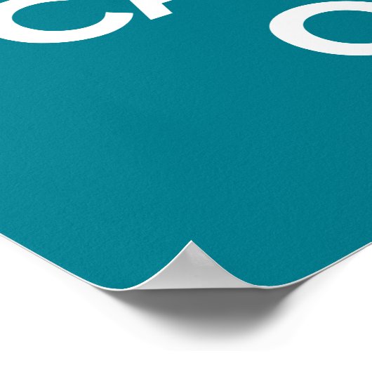 Keep Calm and Carry On_アクア ポスター (角)