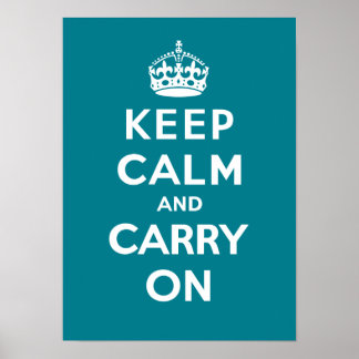 Keep Calm and Carry On_アクア ポスター