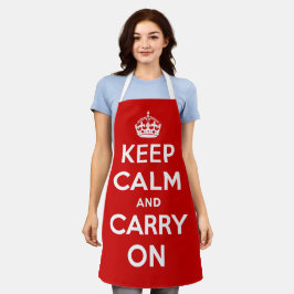 Keep Calm and Carry On エプロン