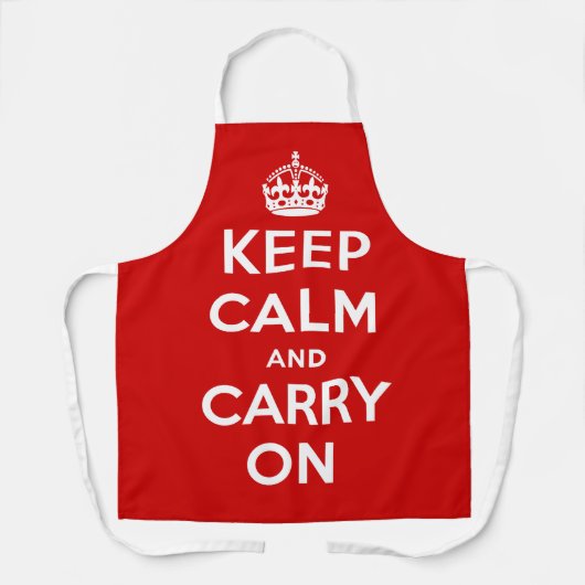 Keep Calm and Carry On エプロン (正面)