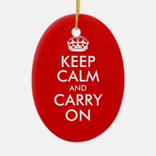 Keep Calm and Carry On オーナメント (正面)