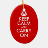Keep Calm and Carry On オーナメント (裏面)