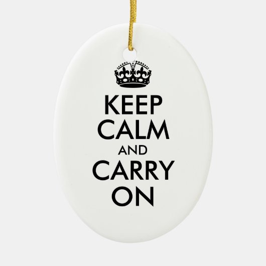 Keep Calm and Carry On オーナメント (正面)