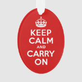 Keep Calm and Carry On オーナメント (正面)