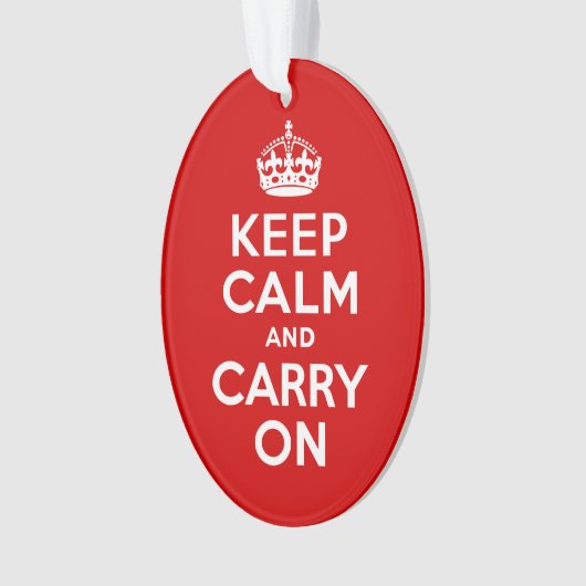 Keep Calm and Carry On オーナメント (正面)
