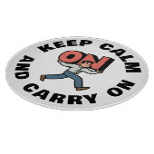 Keep Calm and Carry On カッティングボード (角)